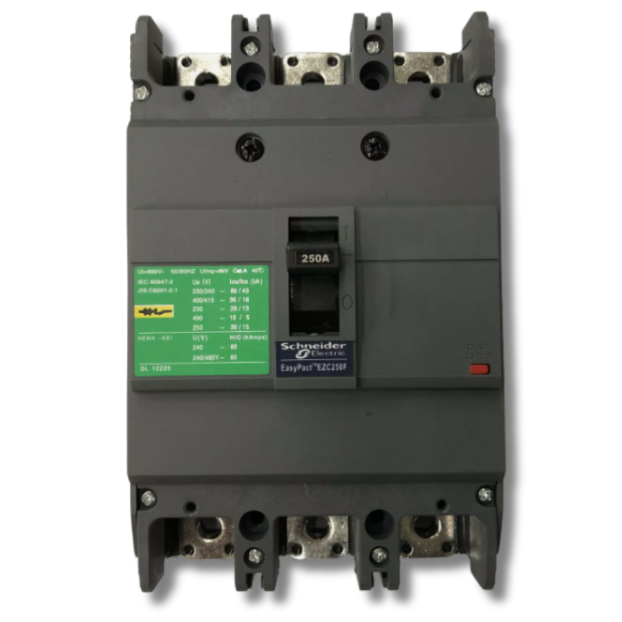 Interruptor Automático Caja Moldeada Tripolar 3x250 A Fijo Schneider Electric modelo EZC