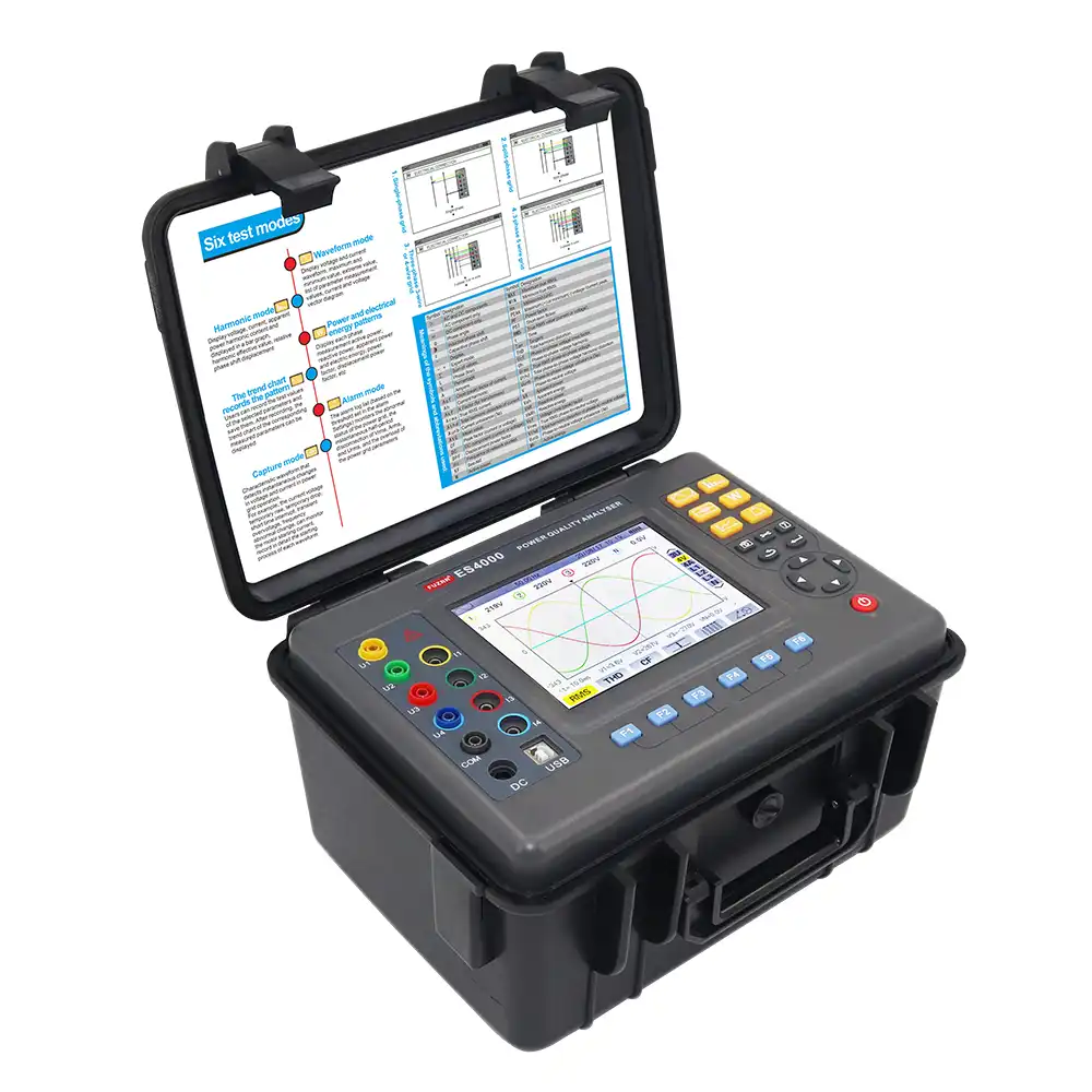 Analizador de Redes Electricas Fuzrr ES4000 - Solución completa de estudio de la Calidad de la Energía Eléctrica
