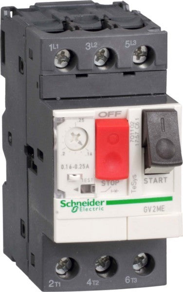 Guardamotor TeSys GV2ME02 (0.16–0.25 A, 3P, 690 V) Schneider Electric