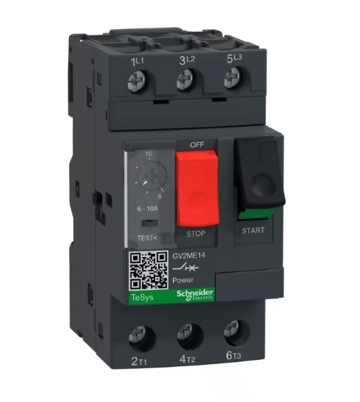 Guardamotor TeSys GV2ME14 (6–10 A, 3P, 690 V) Schneider Electric