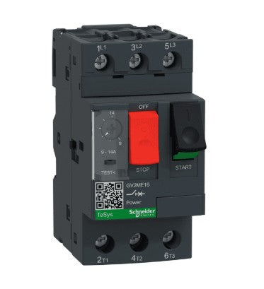 Guardamotor TeSys GV2ME16 (9–14 A, 3P, 690 V) Schneider Electric
