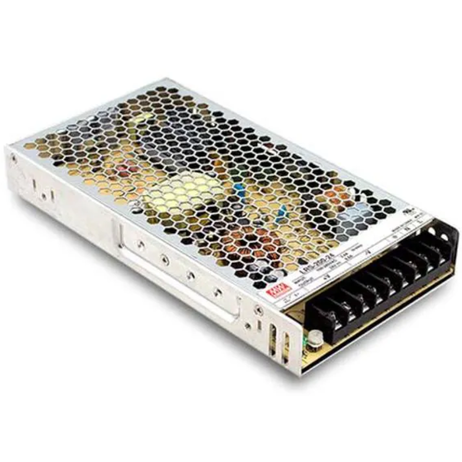 Fuente de Poder Mean Well LRS-200-24 – 216W 24VDC 9A – Montaje Chasis Abierto