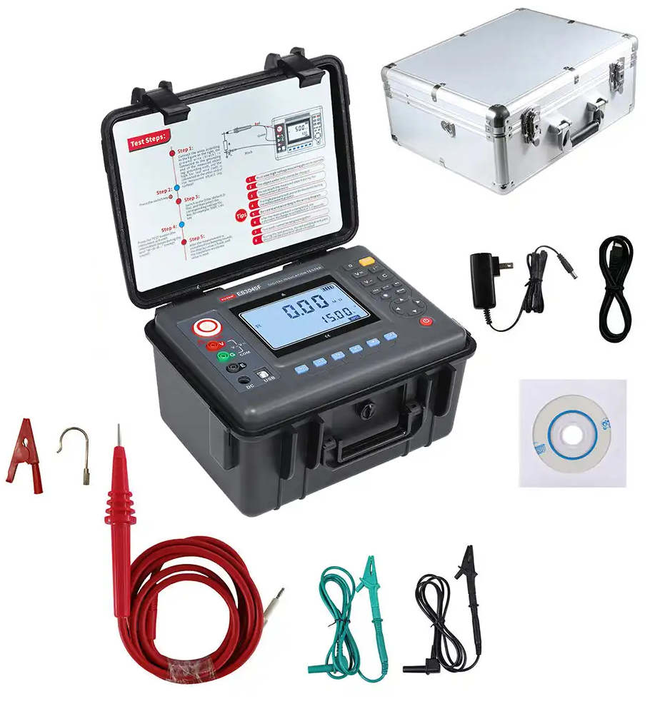 Megohmetro FUZRR ES3045E - Alta Precisión para Medición de Aislamiento + Certificado de Calibración