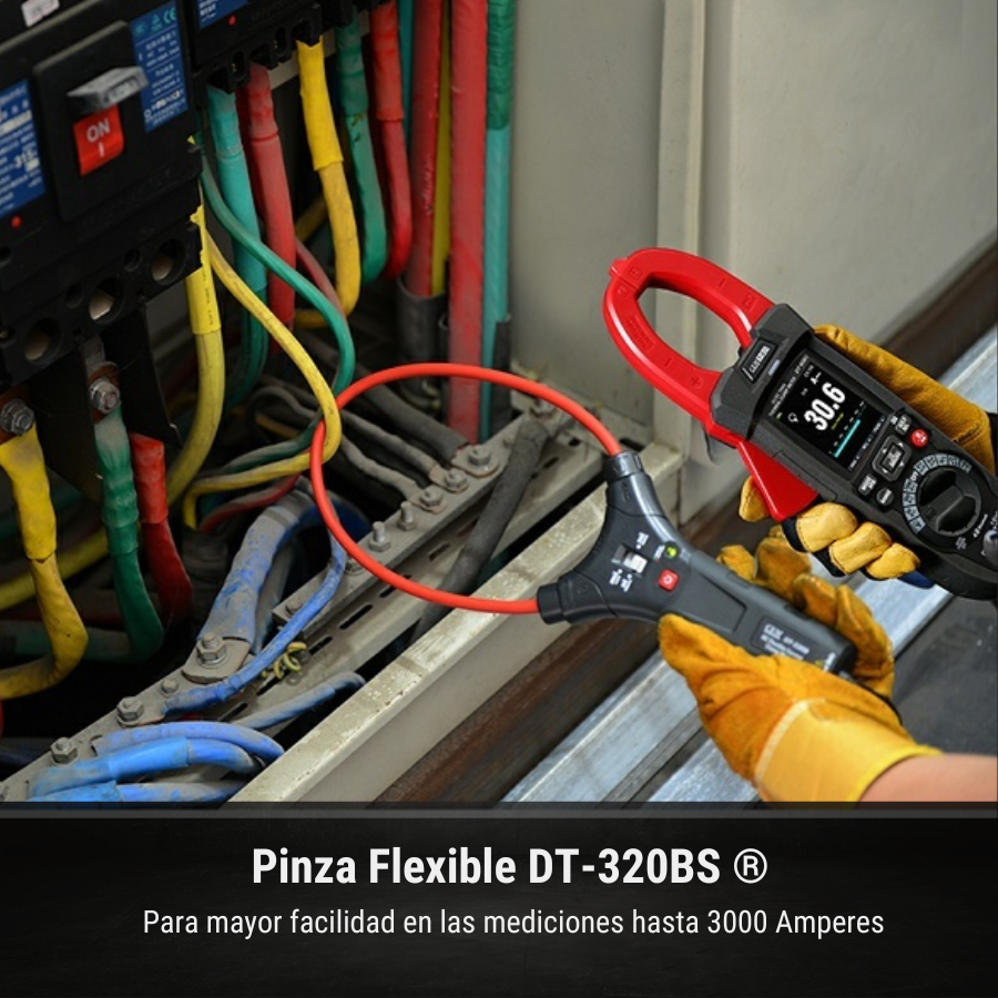 Tenaza Amperimétrica Multitester CEM DT-9581 con Cámara Termográfica Integrada ThermView+ ® 80x80 Pixeles