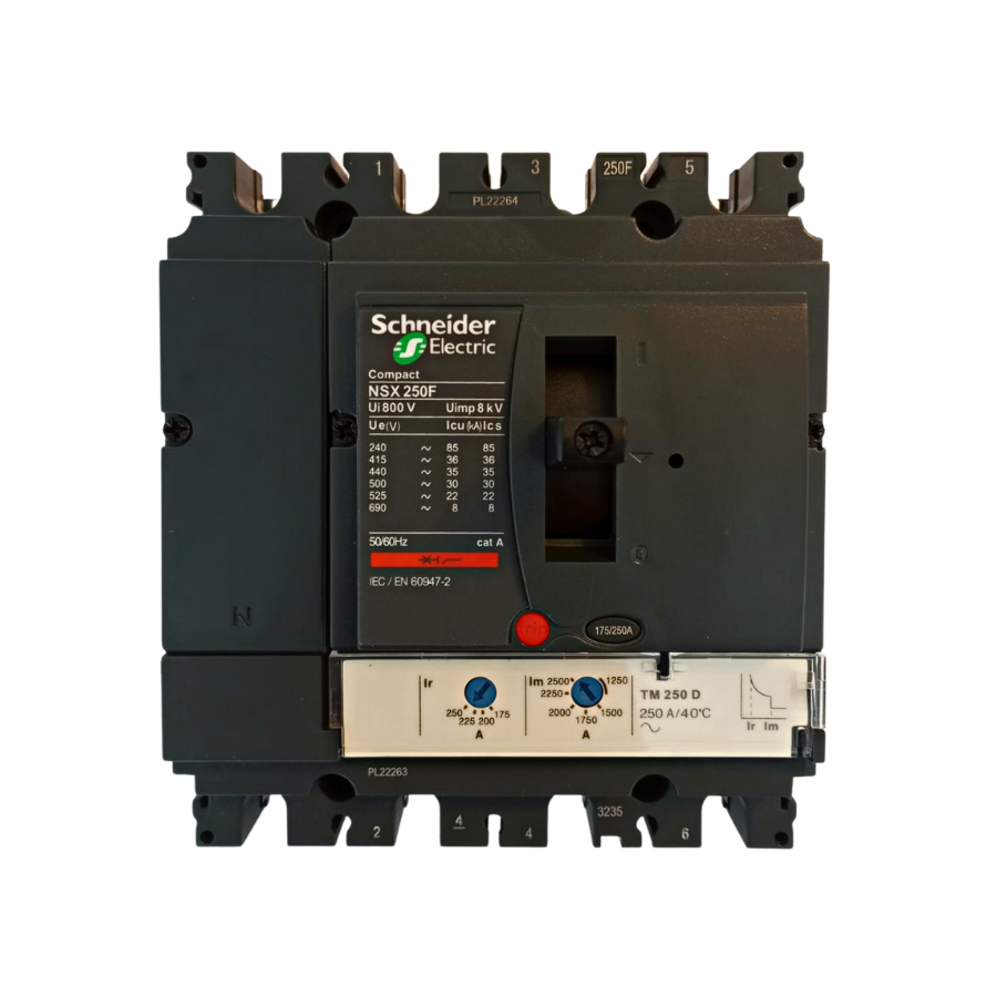 Interruptor Autom tico Caja Moldeada Omnipolar 4x175 250 A 36 KA Regul interruptor-autom-tico-caja-moldeada-omnipolar-4x175-250-a-36-ka-regul