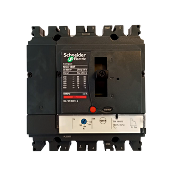 Interruptor Automático Caja Moldeada Omnipolar 4x112-160 A 36 kA Regulable Schneider Electric modelo NSX