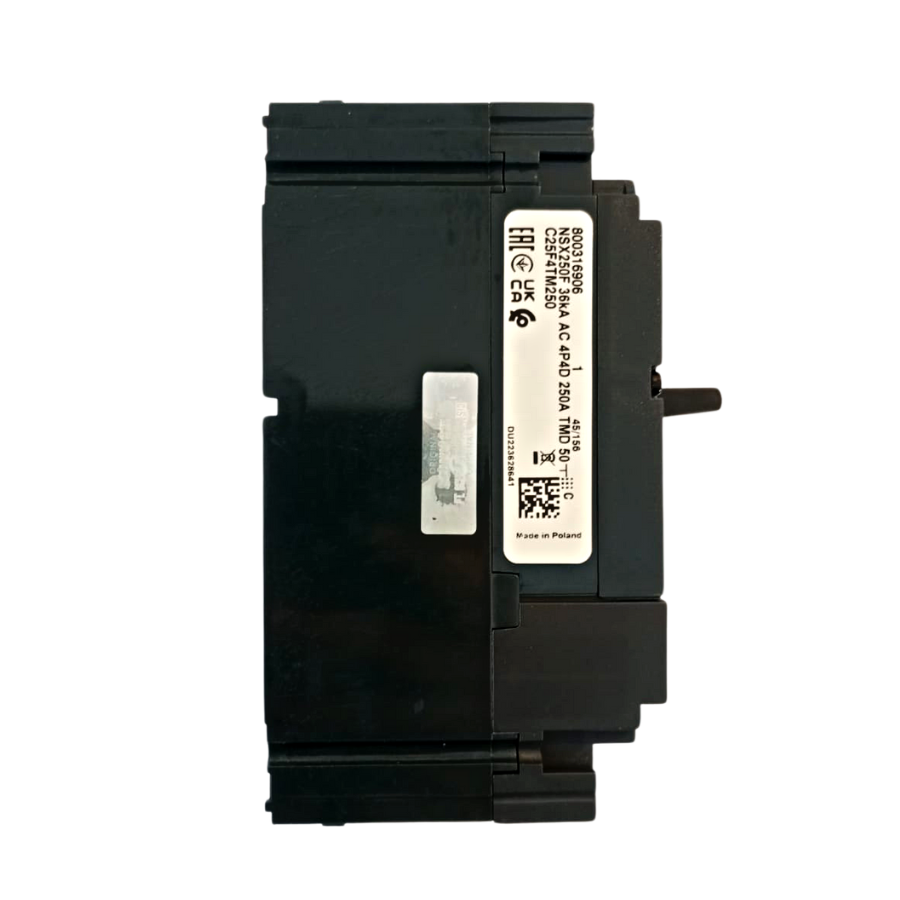 Interruptor Automático Caja Moldeada Omnipolar 4x175-250 A 36 kA Regulable Schneider Electric modelo NSX