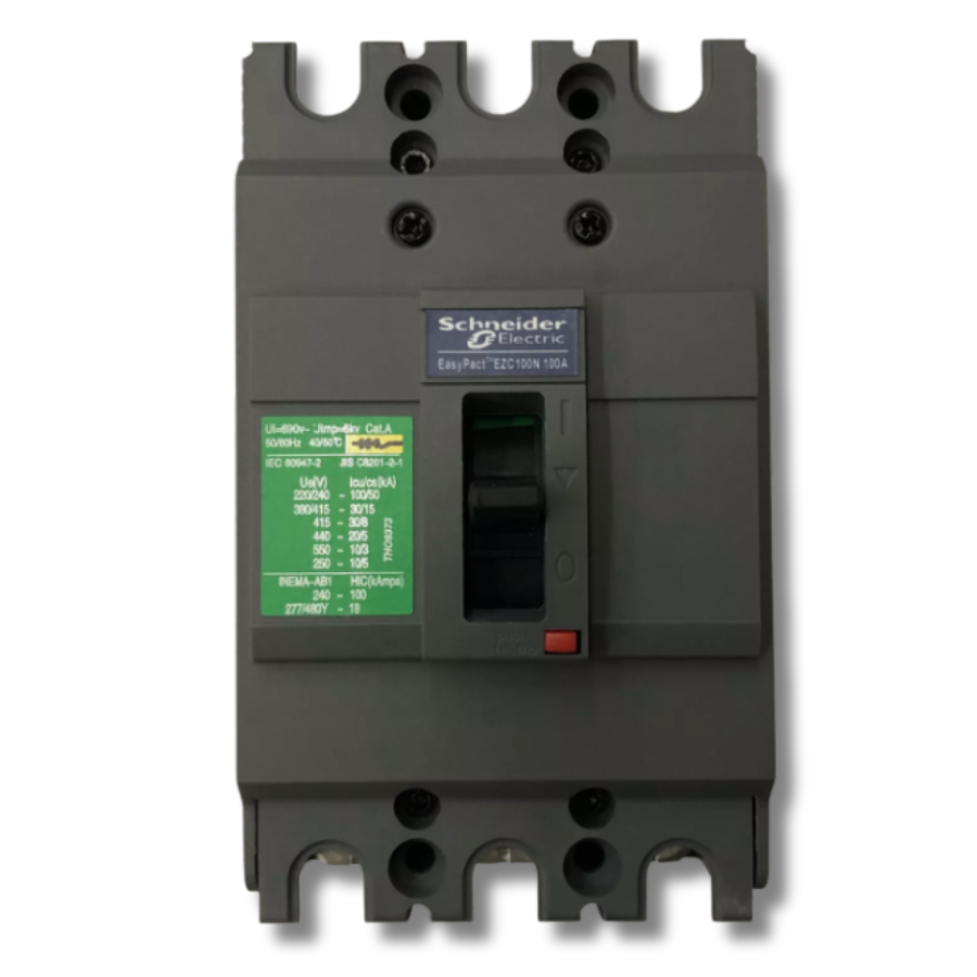 Interruptor Automático Caja Moldeada Tripolar 3x100 A Fijo Schneider Electric modelo EZC