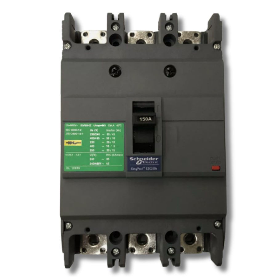 Interruptor Automático Caja Moldeada Tripolar 3x150 A Fijo Schneider Electric modelo EZC