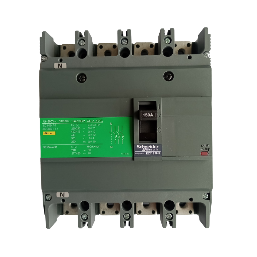 Interruptor Automático Caja Moldeada Omnipolar 4x150 A 25 kA Fijo Schneider Electric