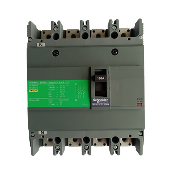 Interruptor Automático Caja Moldeada Omnipolar 4x150 A 25 kA Fijo Schneider Electric modelo EZC