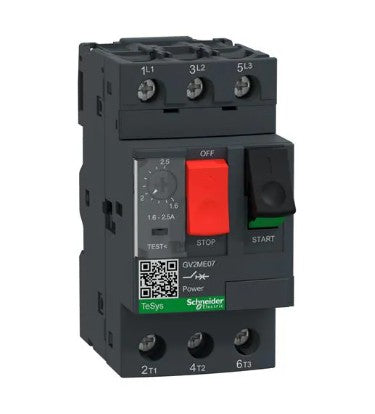 Guardamotor TeSys GV2ME07 (1.6–2.5 A, 3P, 690 V) Schneider Electric