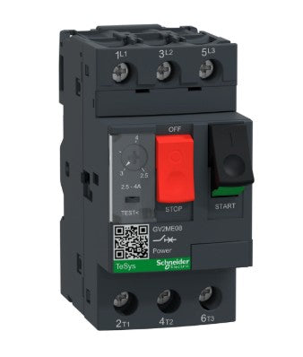 Guardamotor TeSys GV2ME08 (2.5–4 A, 3P, 690 V) Schneider Electric