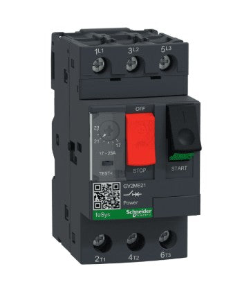 Guardamotor TeSys GV2ME21 (17–23 A, 3P, 690 V) Schneider Electric