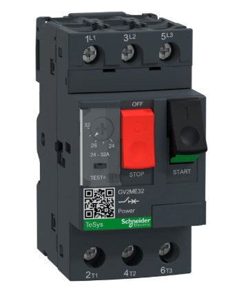 Guardamotor TeSys GV2ME32 (24–32 A, 3P, 690 V) Schneider Electric