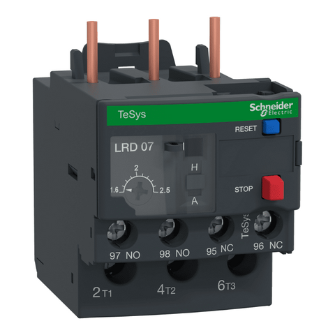 Relé Térmico TeSys LRD07 (1.6–2.5 A, Clase 10A) Schneider Electric