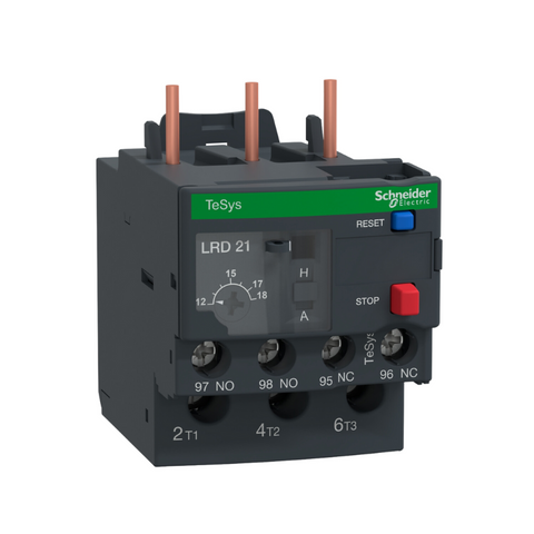 Relé Térmico TeSys LRD21 (12–18 A, Clase 10A) Schneider Electric