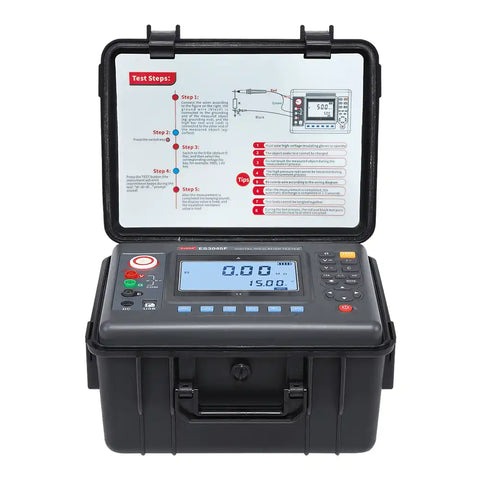 Megohmetro FUZRR ES3045E - Alta Precisión para Medición de Aislamiento + Certificado de Calibración