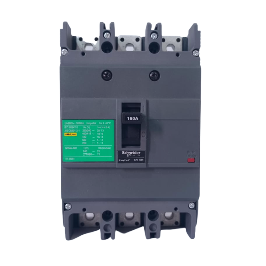 Interruptor Automático Caja Moldeada 3x160 A 25 kA Fijo Schneider Electric