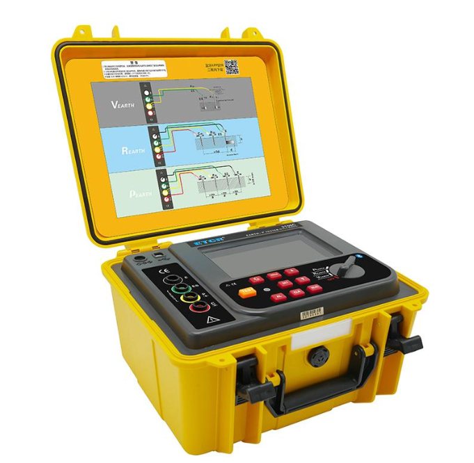 Telurómetro Profesional ETCR 3100C para Estudio de Resistividad de Puesta a Tierra WENNER y Resistencia Existente